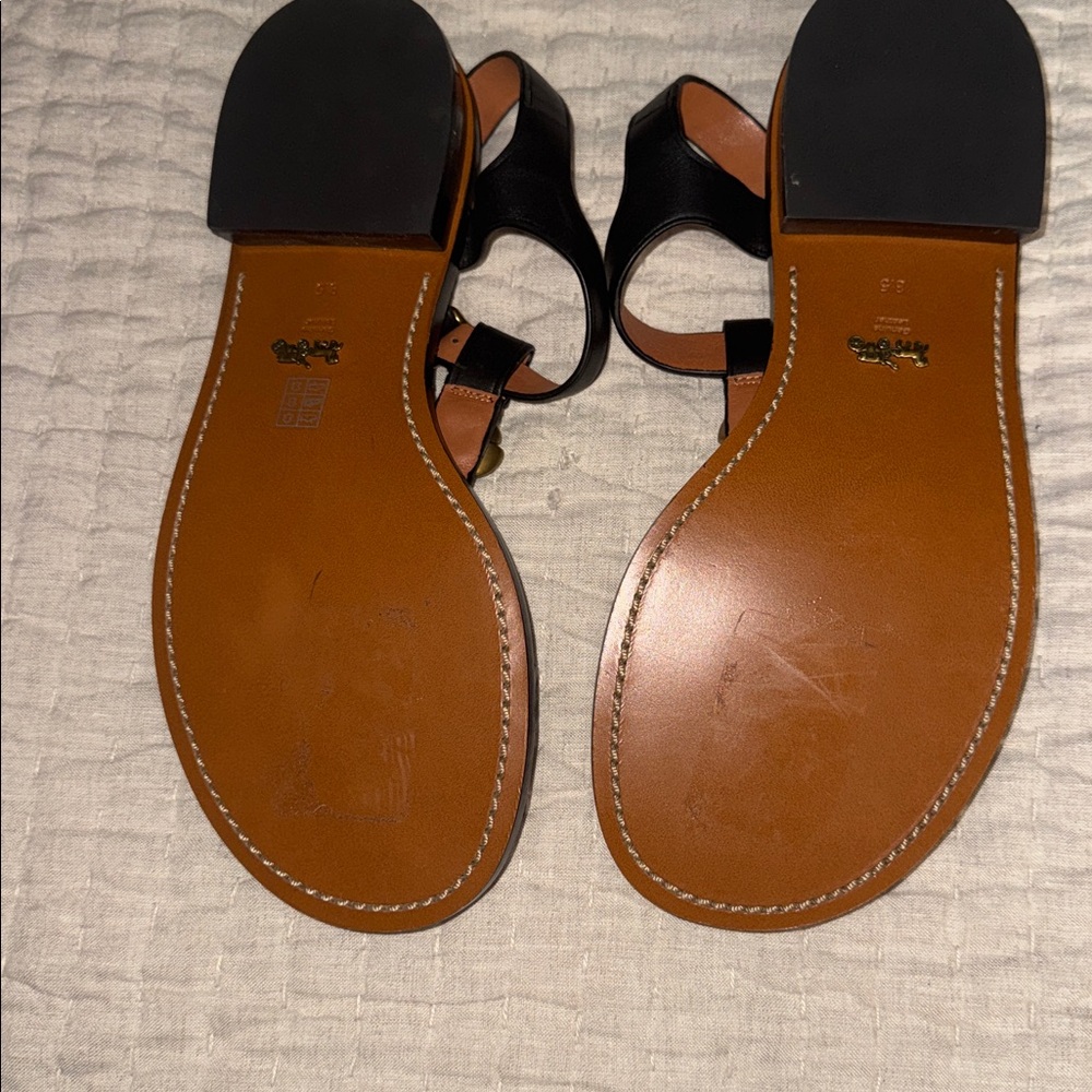 Coach Tea Rose sandals - Picture 5 of 6